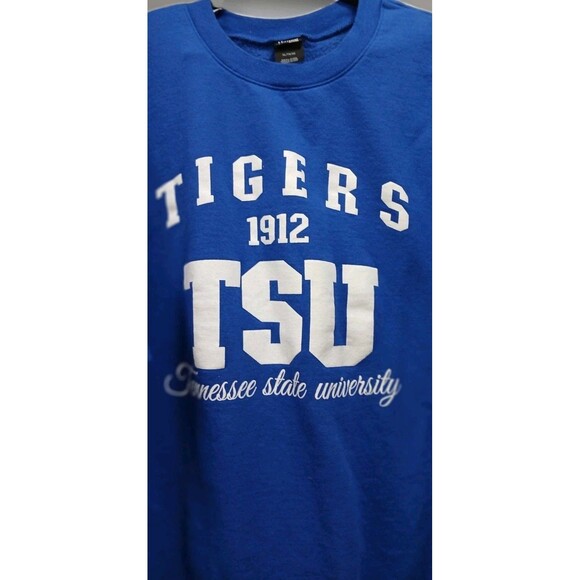 Y2K TSU Tigers Sweatshirt XL Hanes HBCU Tennessee State University 1912 Crewneck - Picture 2 of 6